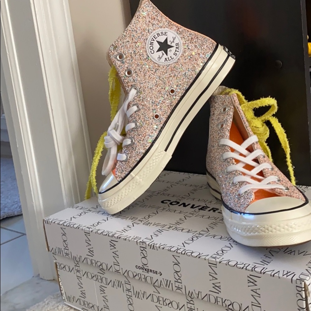 NWT Authentic Converse x JW Anderson Hi Glitter